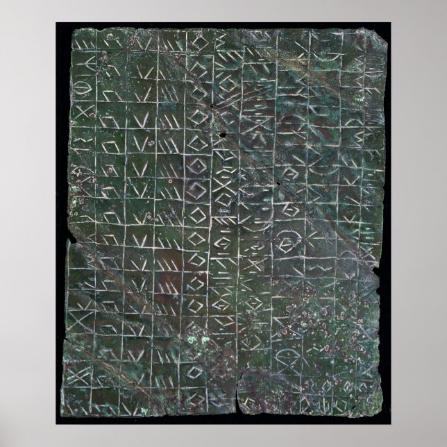 Ventilerad plack med venetisk inskrift poster (Framsidan)