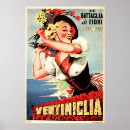 VENTIMIGLIA ITALIEN Festival Vintage Italy Travel Poster