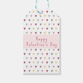 VENTINS anpassningsbar - färgstarka Hearts Presentetikett