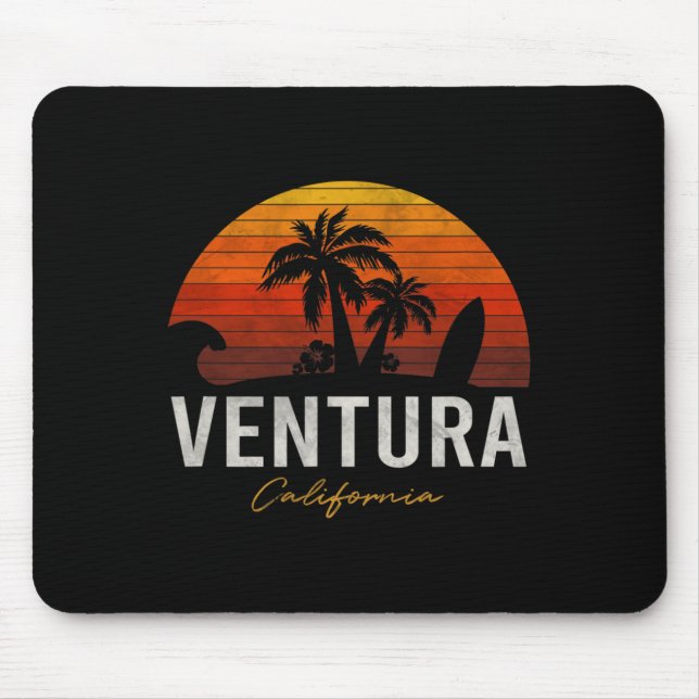Ventura Beach California Handflatan Vacation Surfa Musmatta (Framsidan)