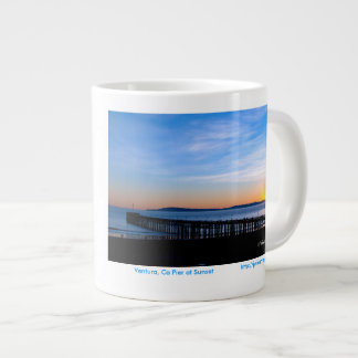 Ventura, Ca Pier Sunset 15 oz Mugg Jumbo Mugg