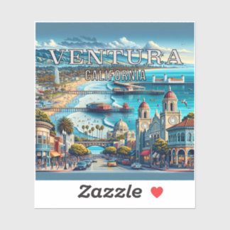 Ventura California 3 Inch Vinyl Sticker Klistermärken