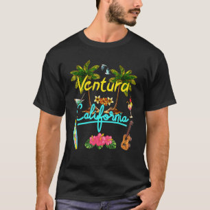 Ventura California Beach Summer Handflatan Surfa S T Shirt
