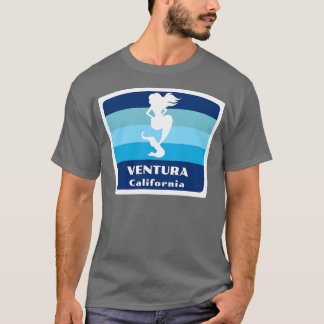 Ventura California CA Beach Swimming Sjöjungfru Si T Shirt