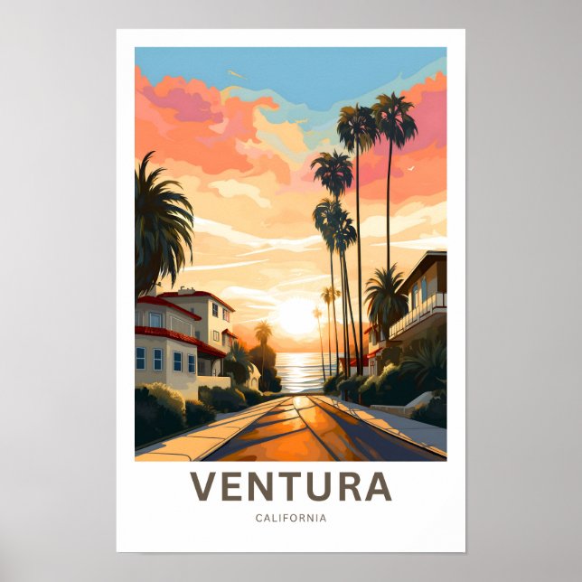 Ventura California Travel Skriv ut Poster (Framsidan)