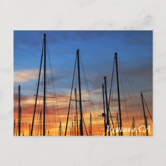 Ventura Harbour morgonen himmel Vykort