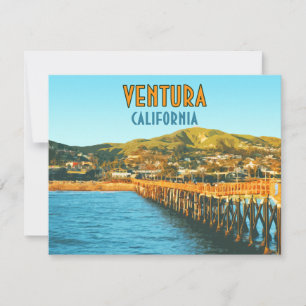 Ventura Pier Beach California Vintage - platta kor