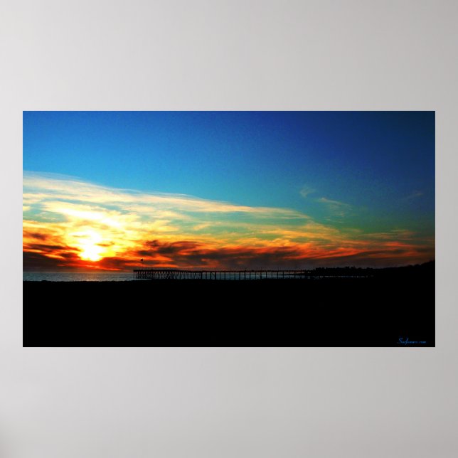 Ventura Pier Sunset 8 januari 2012 Poster (Framsidan)