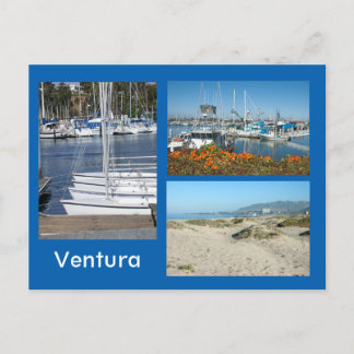 Ventura Shore Three Photo Postcard Vykort