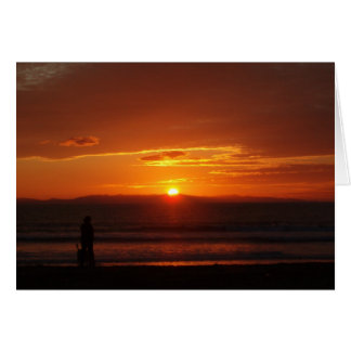 Ventura sunset hälsningskort