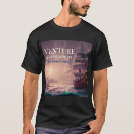 Venture-citat, pirat-båt stil ,ia , t shirt