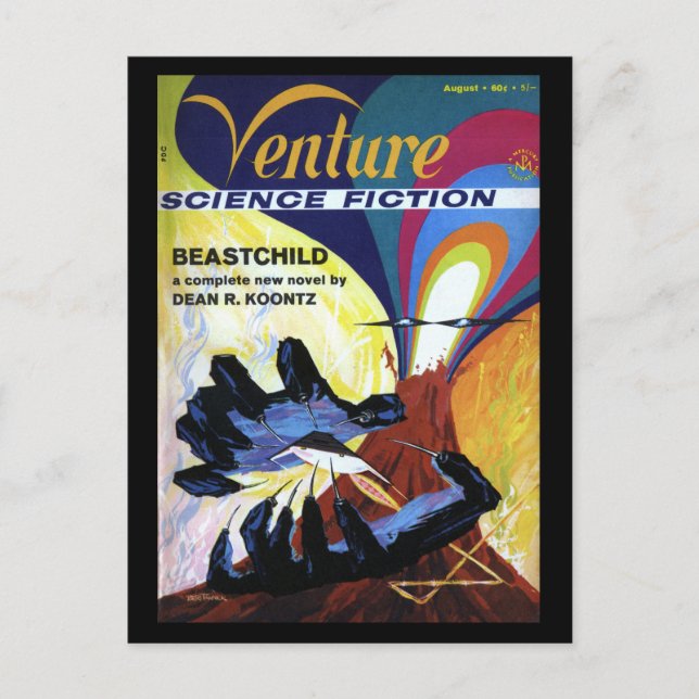 Venture Science fiction v04 n03 (1970-08.Mercury)_ Vykort (Framsida)