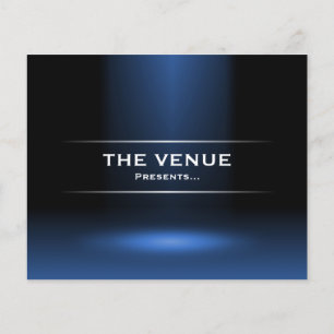 Venue Presenter - Blue Flygblad
