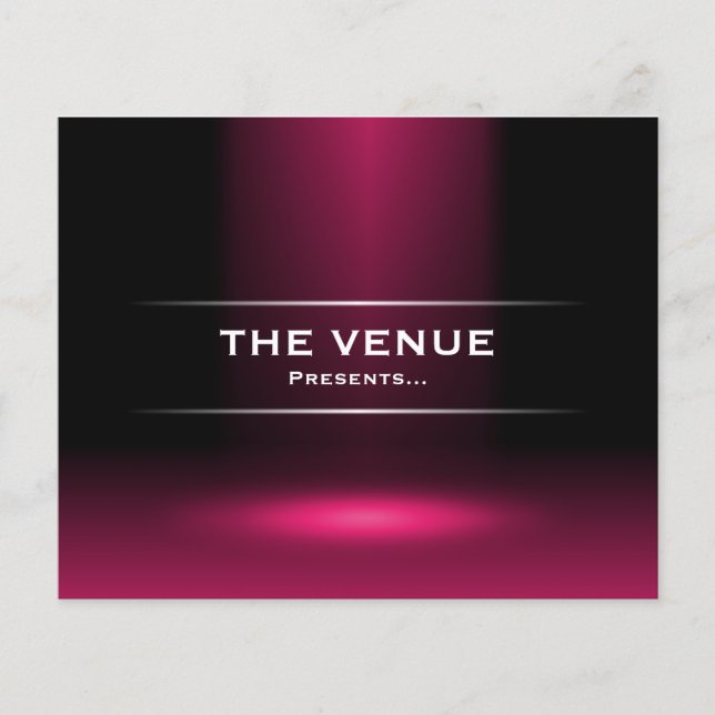 Venue Presenter - Crimson Flygblad (Framsidan)