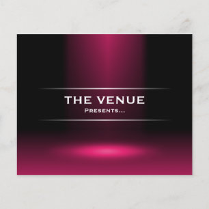 Venue Presenter - Crimson Flygblad