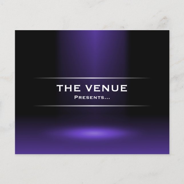 Venue Presenter - Indigo Blue Flygblad (Framsidan)