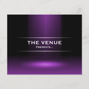 Venue Presenter - Lila Flygblad