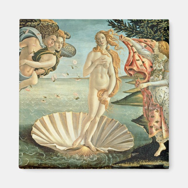Venus, 1485 (tempera on canvas) magnet (Framsidan)