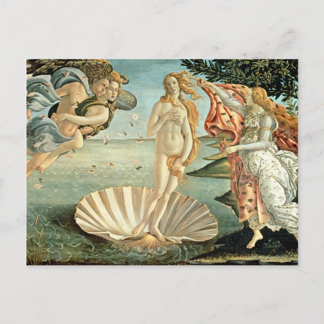 Venus, 1485 (tempera on canvas) vykort (Framsida)