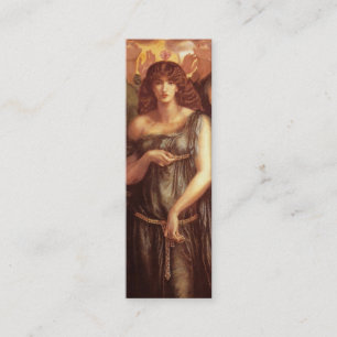 Venus Astarte Bookmark av Dante Gabriel Rossetti Mini Visitkort