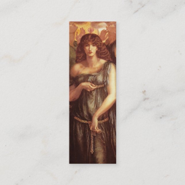 Venus Astarte Bookmark av Dante Gabriel Rossetti Mini Visitkort (Framsida)