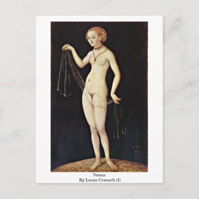 Venus av Lucas Cranach (I) Vykort (Framsida)