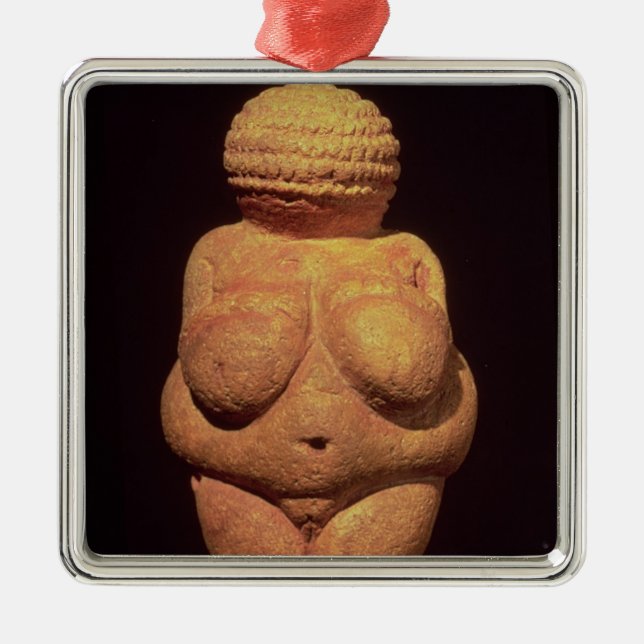 Venus av Willendorf, fruktsamhett symbol Julgransprydnad Metall (Framsidan)