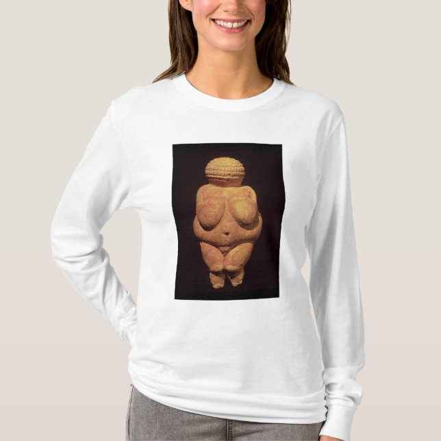 Venus av Willendorf, fruktsamhett symbol Tee Shirt (Framsida)