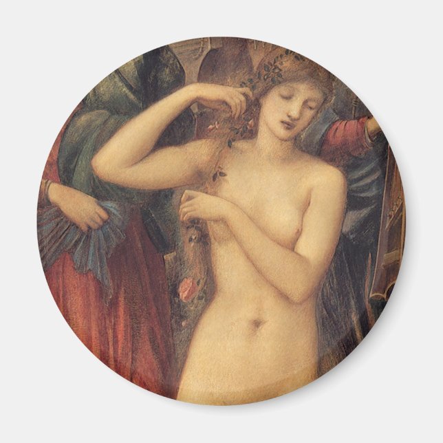 Venus bad av Sir Edward Coley Burne-Jones Magnet (Framsidan)