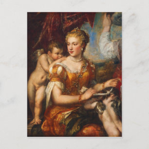 Venus Blindfolding Cupid Vykort