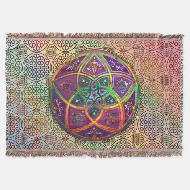 Venus blomma av kärlek - konst - orientalisk mysfilt (Framsidan)