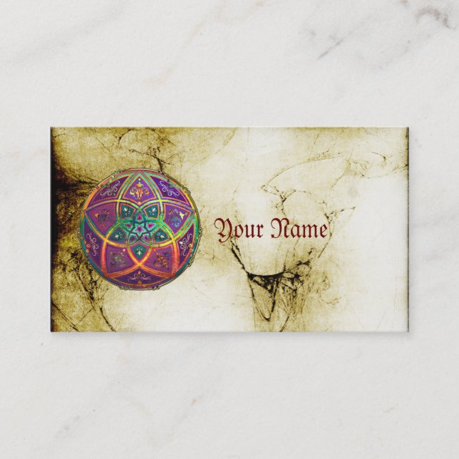 Venus blomma av orientaliskt antikt guld för visitkort (Framsida)