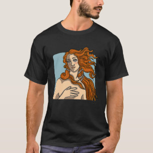 Venus Botticelli är född i ett nytt rött italiensk T Shirt