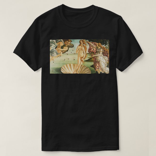 Venus Botticelli Renaissance 2 T Shirt (Design framsida)