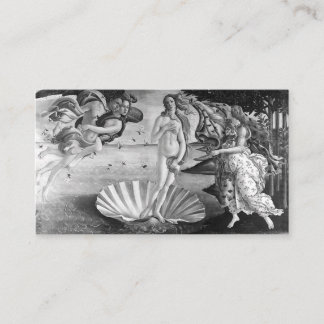 Venus - Botticelli - Svart och vitt Visitkort