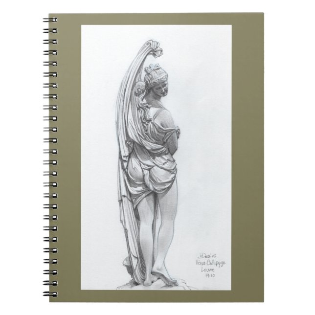 Venus Callipyge Anteckningsbok Med Spiral (Framsidan)