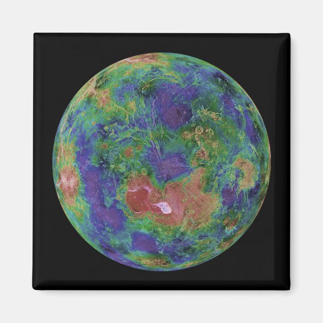 Venus centrerad på Nordpolen Magnet (Framsidan)