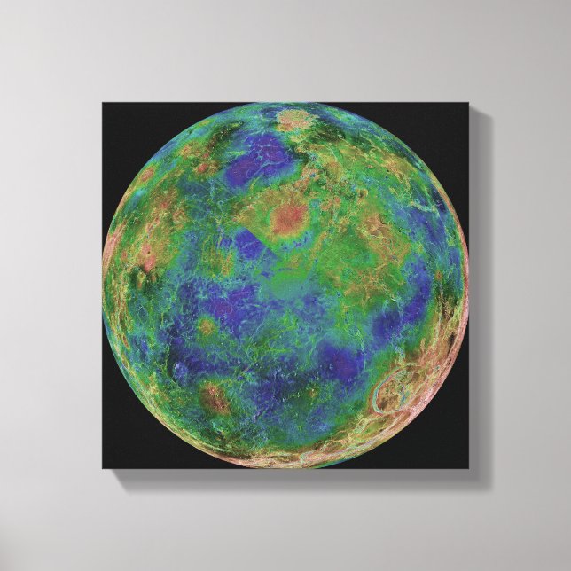 Venus centrerad på Sydpolen Canvastryck (Framsida)