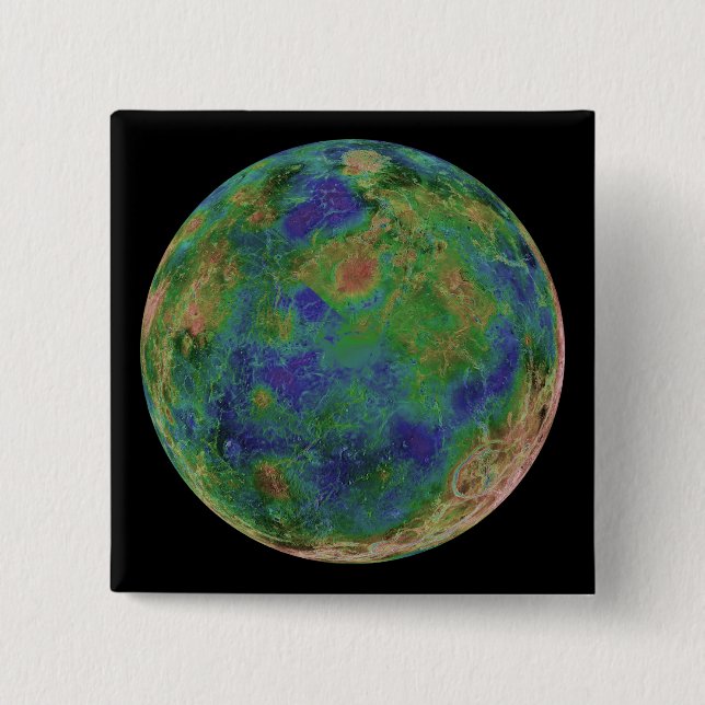 Venus centrerad på Sydpolen Knapp (Framsida)