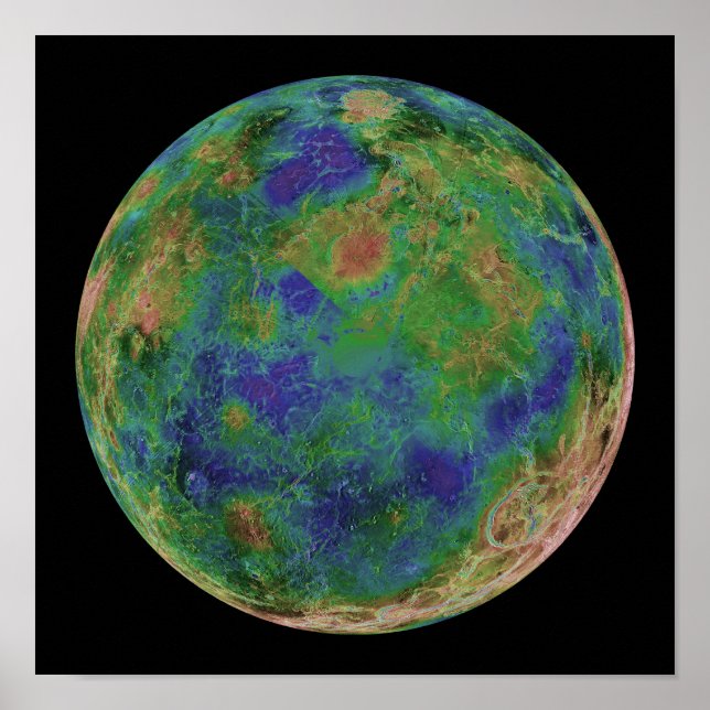 Venus centrerad på Sydpolen Poster (Framsidan)
