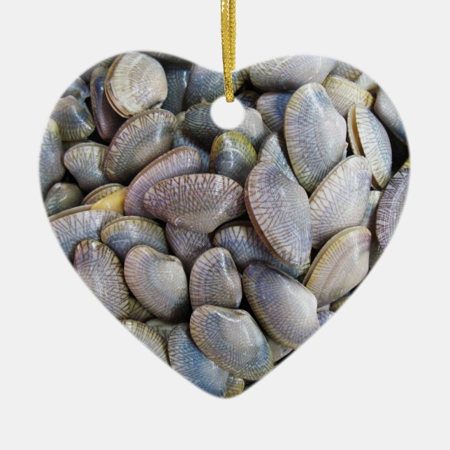 Venus Clam [ห อ ย ล า ย] Julgransprydnad Keramik (Framsidan)