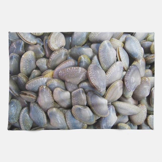 Venus Clam [ห อ ย ล า ย] Kökshandduk (Horisontell)