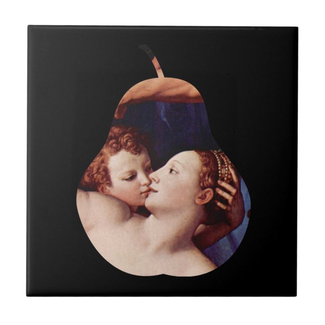 Venus Cupid Folly and Time av Bronzino Tile Kakelplatta (Framsidan)