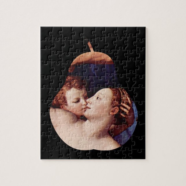 Venus Cupid Folly and Time by Bronzino puzzle Pussel (Vertikal)