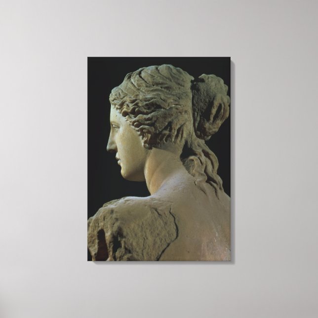 Venus de Milo, detaljer om huvudet, Hel Canvastryck (Framsida)