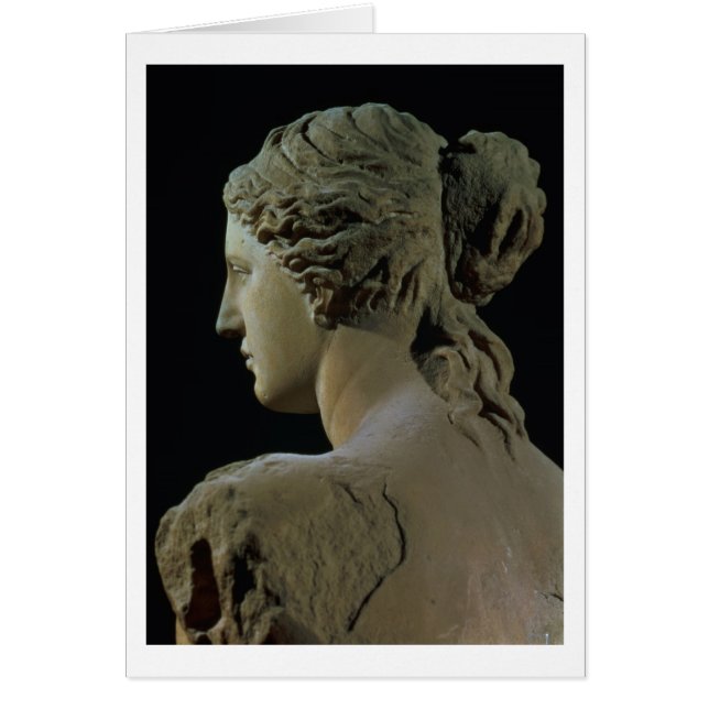 Venus de Milo, detaljer om huvudet, Hel Hälsningskort (Framsidan)