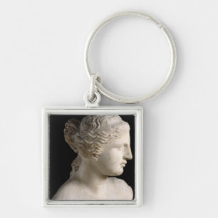 Venus de Milo Fyrkantig Silverfärgad Nyckelring