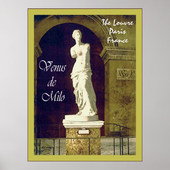Venus de Milo ~ Louvre ~ Paris ~ Vintage Poster (Framsidan)
