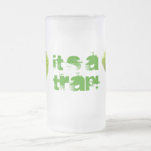 Venus flgfälla frostat ölglas