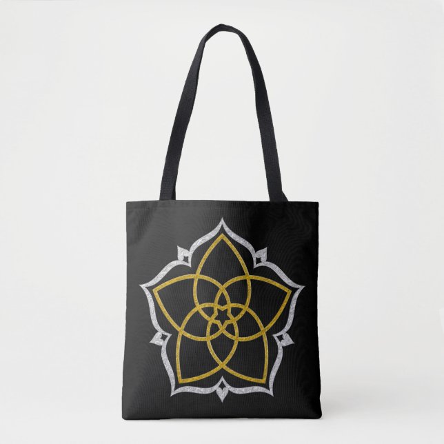 Venus Flower Lotus guld silver Tygkasse (Framsida)